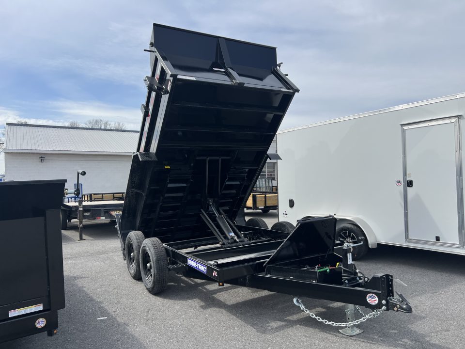 New 2026 Sure-Trac HD Low Profile 7X12 12K Scissor Lift Dump Trailer