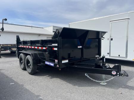 New 2026 Sure-Trac HD Low Profile 7X12 12K Scissor Lift Dump Trailer