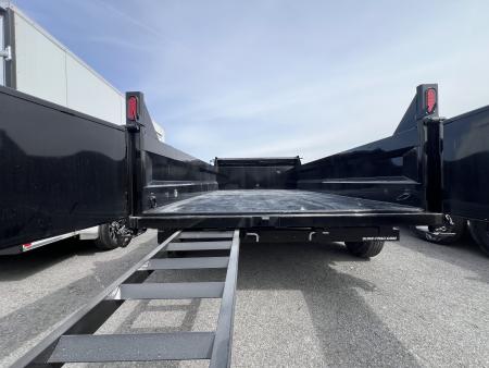 New 2026 Sure-Trac HD Low Profile 7X12 12K Scissor Lift Dump Trailer