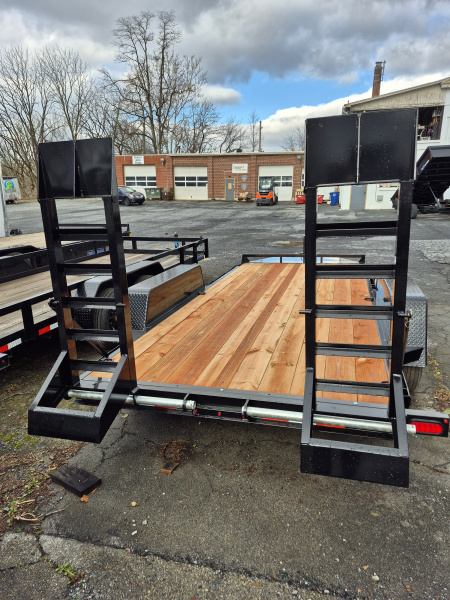 New 2026 BWISE 7 x 16 Equipment Trailer 12k Rated
