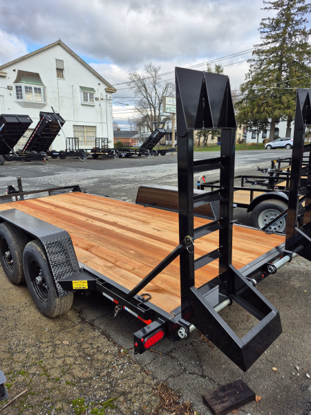 New 2026 BWISE 7 x 16 Equipment Trailer 12k Rated
