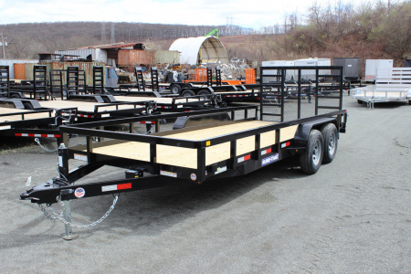 New 2026 Sure-Trac 7x18 10K Tube Top Utility Trailer