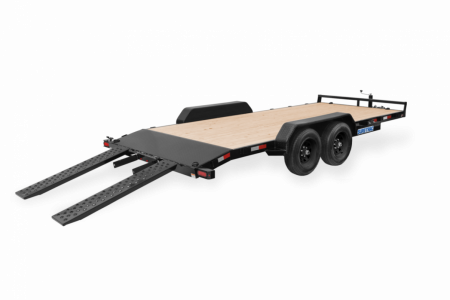 New 2026 Sure-Trac 7x20 10K Wood Deck Car Trailer
