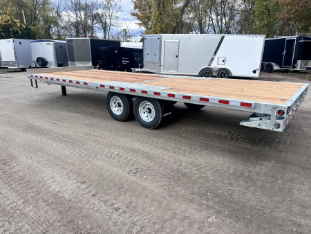 New 2026 BWISE 24' Galvanized Equipment Trailer