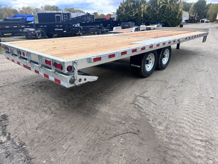 New 2026 BWISE 24' Galvanized Equipment Trailer