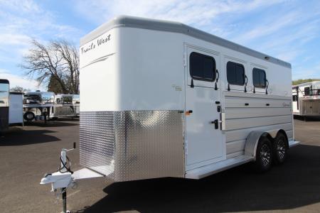 New 2026 Trails West Sierra II Extra Tall 3 Horse Trailer - Stud Divider - Escape Door