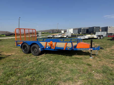 New 2026 RawMaxx UTX 7K 14' 7K JACK BOX Utility Trailer