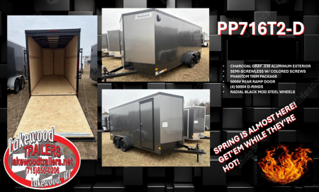 New 2026 American Hauler Arrow Deluxe 7 x 16' Enclosed Trailer