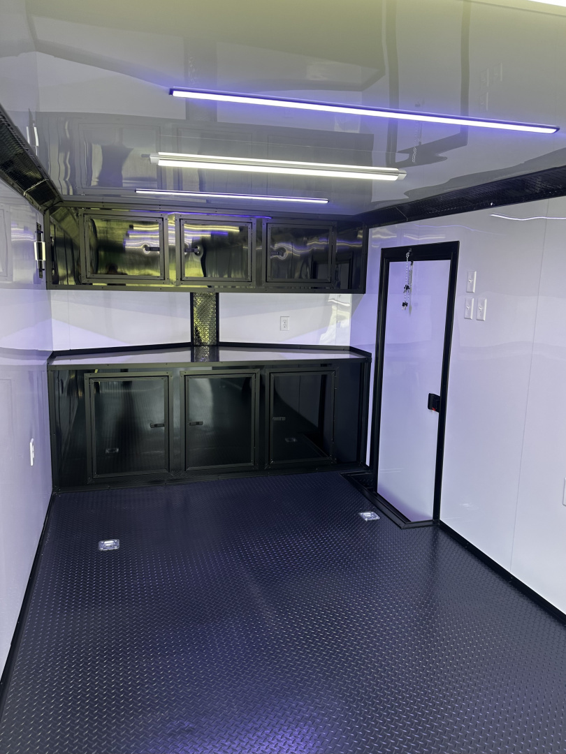 New 2026 Luxe 8.5x28 Race Trailer - Finished Interior- 7000lb Spread Torsion - Full Escape Door-Removable Fender