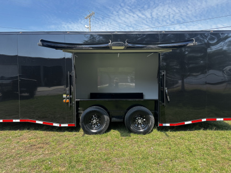 New 2026 Luxe 8.5x28 Race Trailer - Finished Interior- 7000lb Spread Torsion - Full Escape Door-Removable Fender
