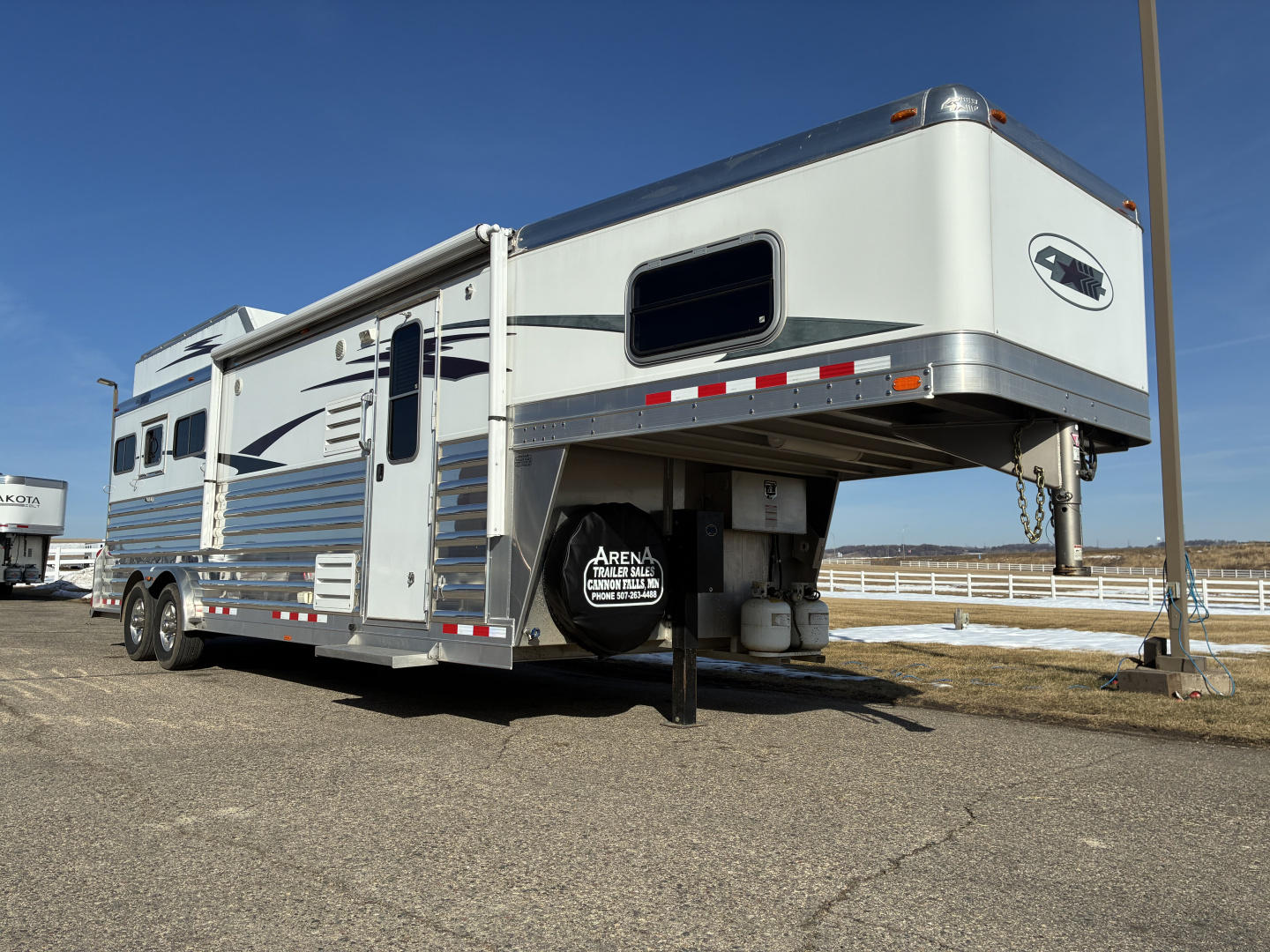 Used 2016 4-Star 3H 11' Trail Boss Conversions LQ Horse Trailer