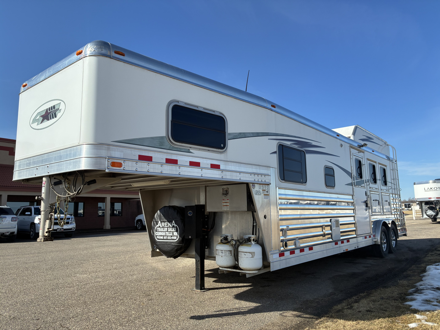 Used 2016 4-Star 3H 11' Trail Boss Conversions LQ Horse Trailer