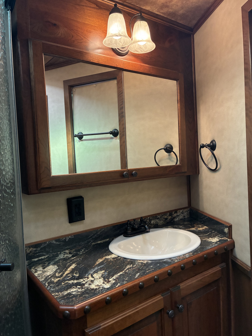 Used 2016 4-Star 3H 11' Trail Boss Conversions LQ Horse Trailer