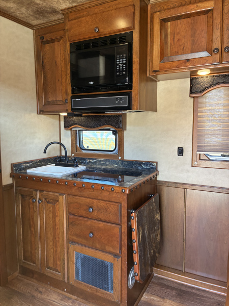 Used 2016 4-Star 3H 11' Trail Boss Conversions LQ Horse Trailer