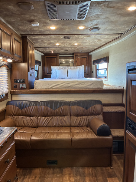 Used 2016 4-Star 3H 11' Trail Boss Conversions LQ Horse Trailer