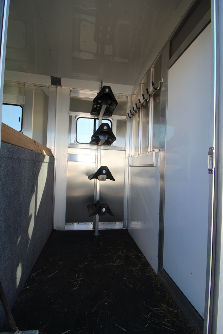Used 2021 Adam 2+1 Horse Trailer - Straight Load & Box Stall - Side Ramp and Rear Ramp