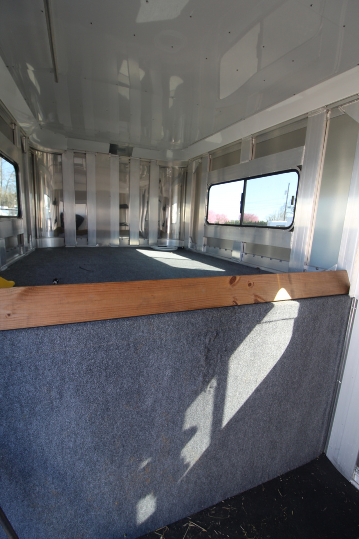 Used 2021 Adam 2+1 Horse Trailer - Straight Load & Box Stall - Side Ramp and Rear Ramp