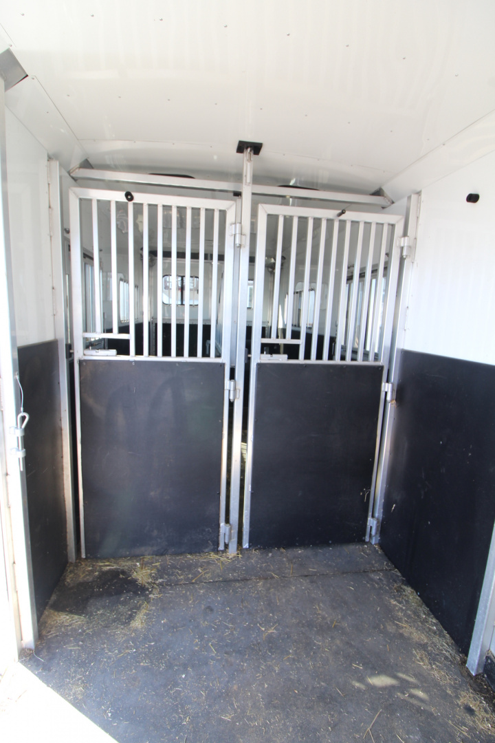 Used 2021 Adam 2+1 Horse Trailer - Straight Load & Box Stall - Side Ramp and Rear Ramp