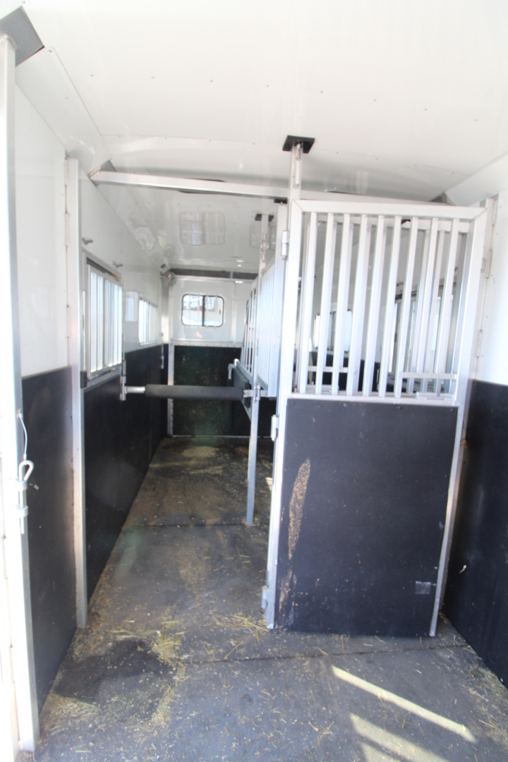 Used 2021 Adam 2+1 Horse Trailer - Straight Load & Box Stall - Side Ramp and Rear Ramp