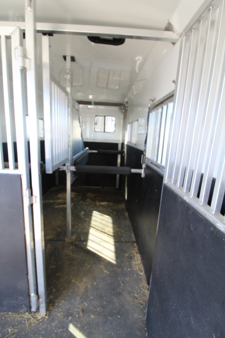 Used 2021 Adam 2+1 Horse Trailer - Straight Load & Box Stall - Side Ramp and Rear Ramp