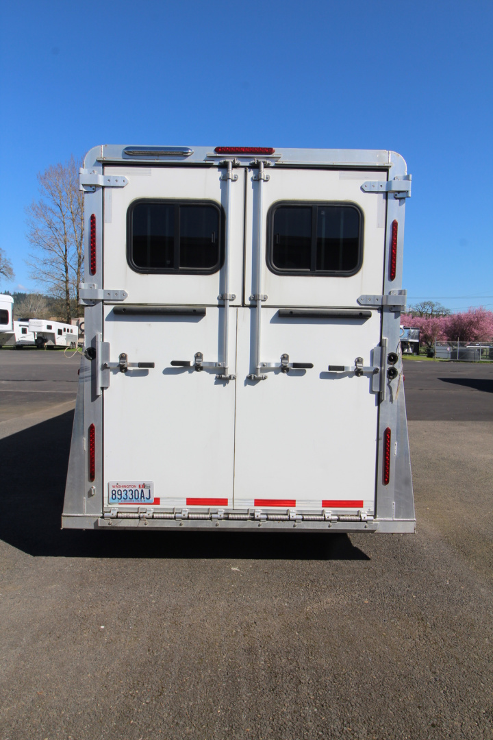Used 2021 Adam 2+1 Horse Trailer - Straight Load & Box Stall - Side Ramp and Rear Ramp
