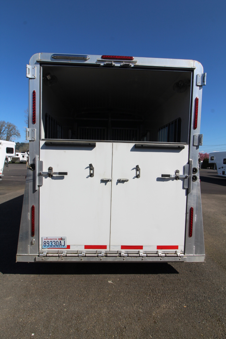 Used 2021 Adam 2+1 Horse Trailer - Straight Load & Box Stall - Side Ramp and Rear Ramp