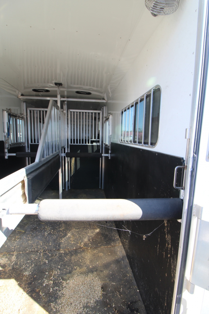 Used 2021 Adam 2+1 Horse Trailer - Straight Load & Box Stall - Side Ramp and Rear Ramp