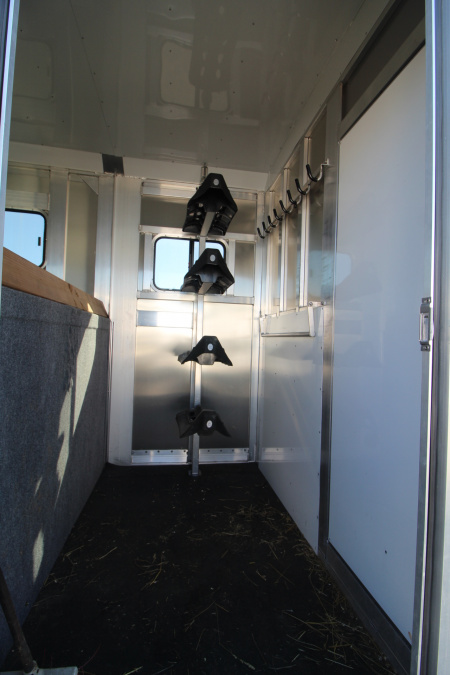 Used 2021 Adam 2+1 Horse Trailer - Straight Load & Box Stall - Side Ramp and Rear Ramp