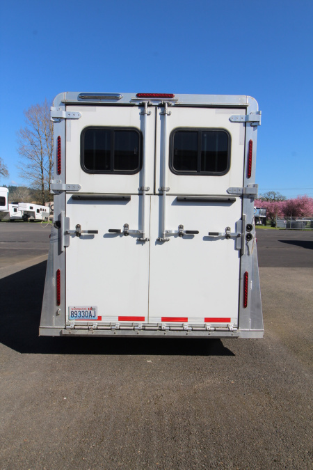 Used 2021 Adam 2+1 Horse Trailer - Straight Load & Box Stall - Side Ramp and Rear Ramp