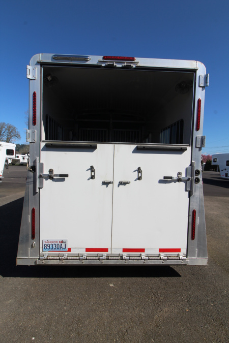 Used 2021 Adam 2+1 Horse Trailer - Straight Load & Box Stall - Side Ramp and Rear Ramp