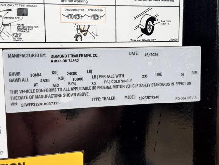 New 2026 Diamond T 8.5-32 Tandem Dual Gooseneck Deckover W/ MAXX Ramps 24K GVWR