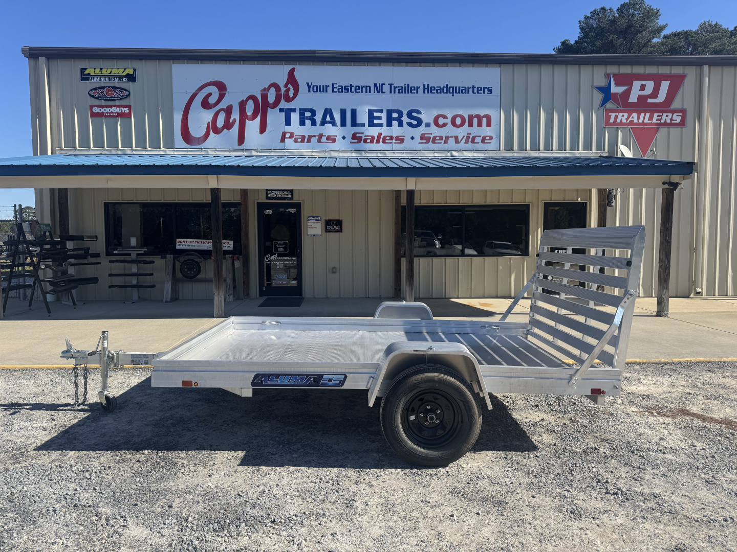 New 2027 Aluma 7810ESA Utility Trailer