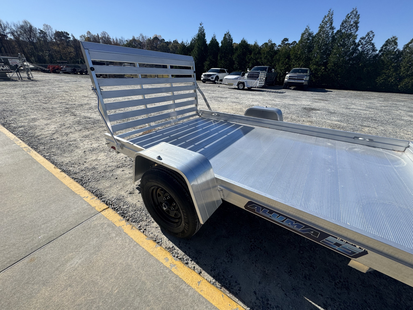 New 2027 Aluma 7810ESA Utility Trailer