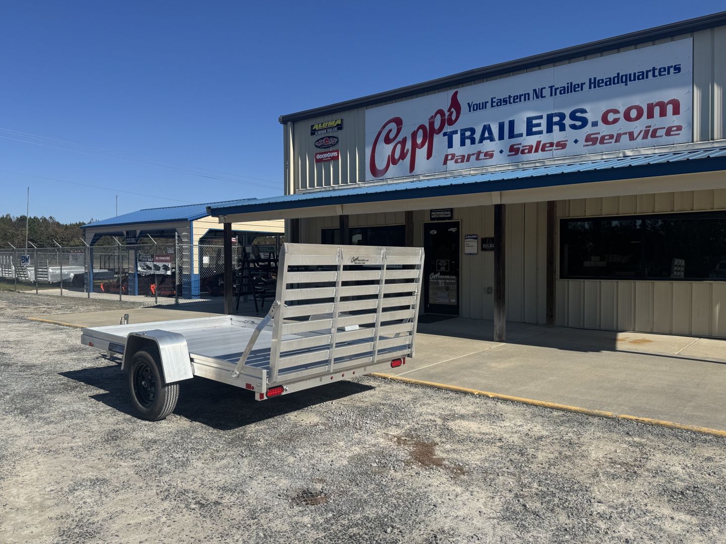 New 2027 Aluma 7810ESA Utility Trailer