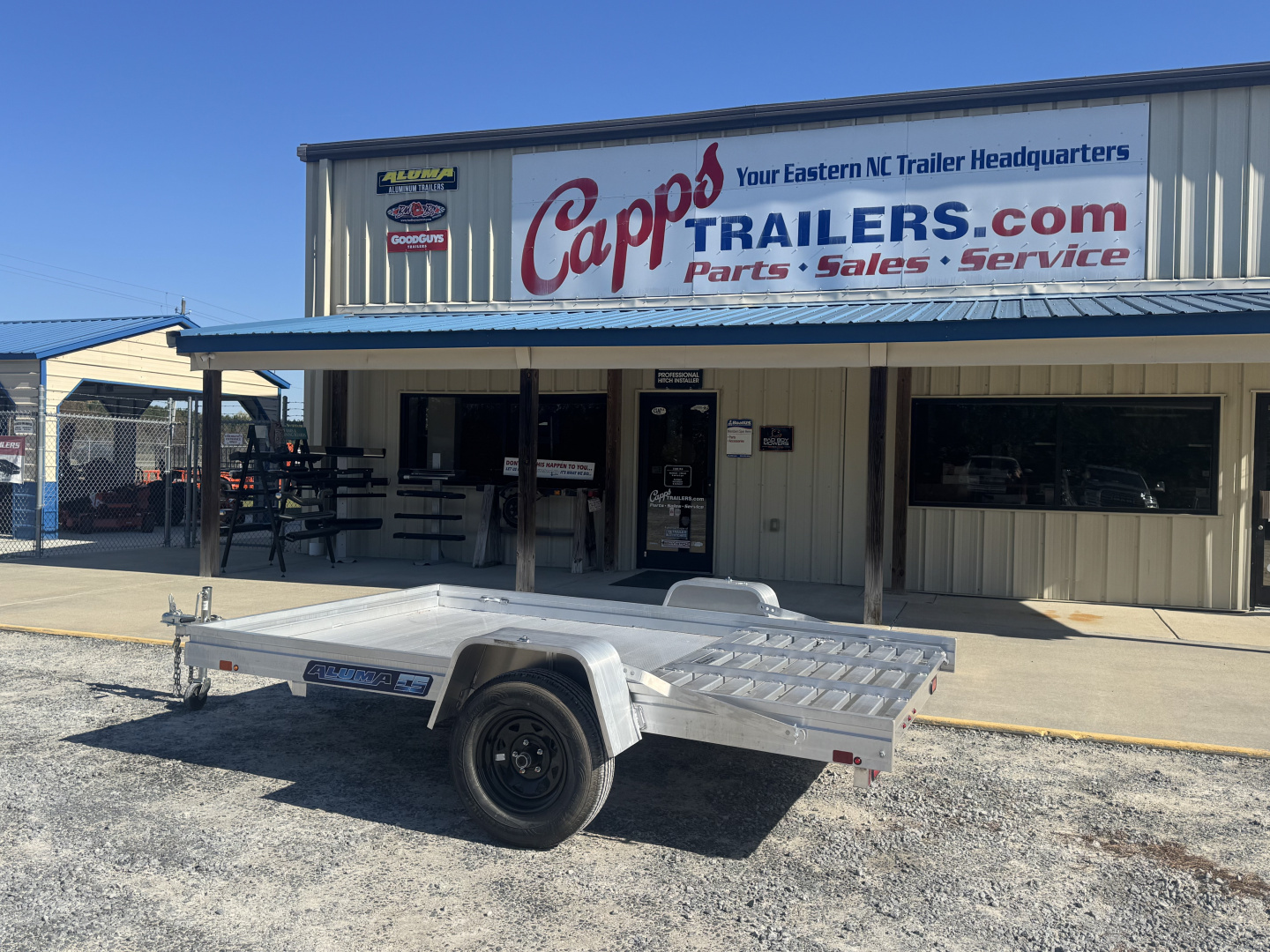 New 2027 Aluma 7810ESA Utility Trailer