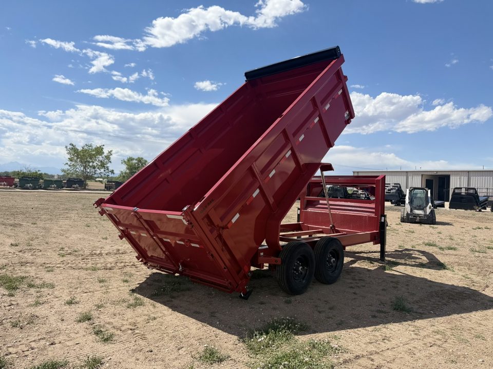 New 2026 Load Trail 7-14-4H Telescopic Gooseneck Dump W/ Hydraulic Jacks 7K Axles