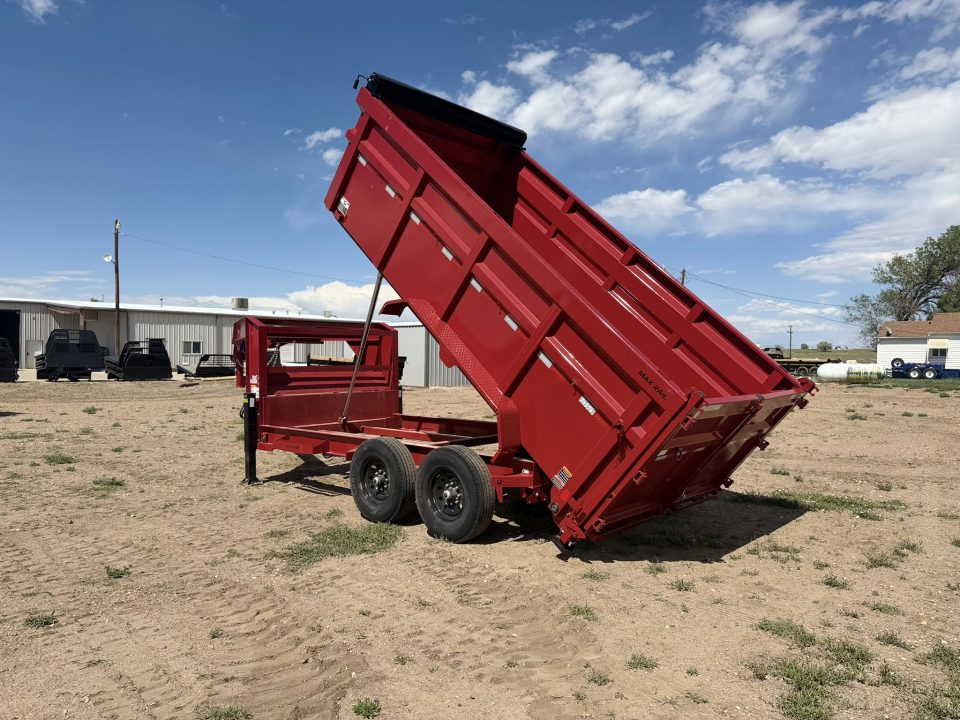 New 2026 Load Trail 7-14-4H Telescopic Gooseneck Dump W/ Hydraulic Jacks 7K Axles