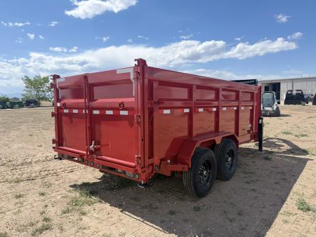 New 2026 Load Trail 7-14-4H Telescopic Gooseneck Dump W/ Hydraulic Jacks 7K Axles