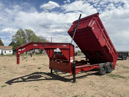 New 2026 Load Trail 7-14-4H Telescopic Gooseneck Dump W/ Hydraulic Jacks 7K Axles