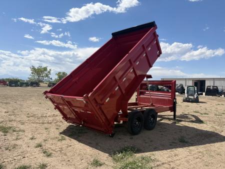 New 2026 Load Trail 7-14-4H Telescopic Gooseneck Dump W/ Hydraulic Jacks 7K Axles