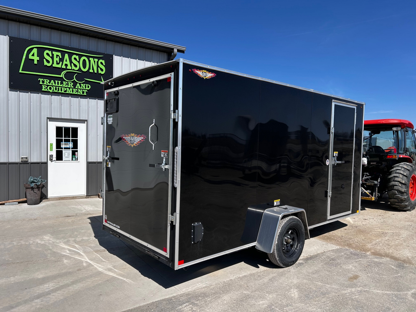 New $$ SALE $$ 2025 H&H Trailers 6X14 6'6" INTERIOR RAMP DOOR Cargo / Enclosed Trailer