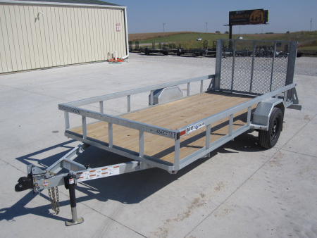 New 2026 Drive Trailers 77x14 Galvanized Utility Trailer