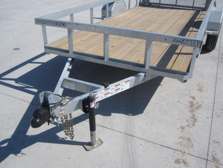 New 2026 Drive Trailers 77x14 Galvanized Utility Trailer