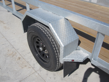 New 2026 Drive Trailers 77x14 Galvanized Utility Trailer