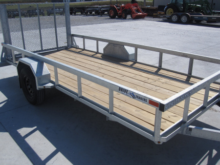 New 2026 Drive Trailers 77x14 Galvanized Utility Trailer