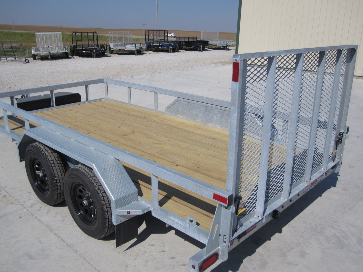 New 2026 Drive Trailers 83x14 Galvanized Utility Trailer