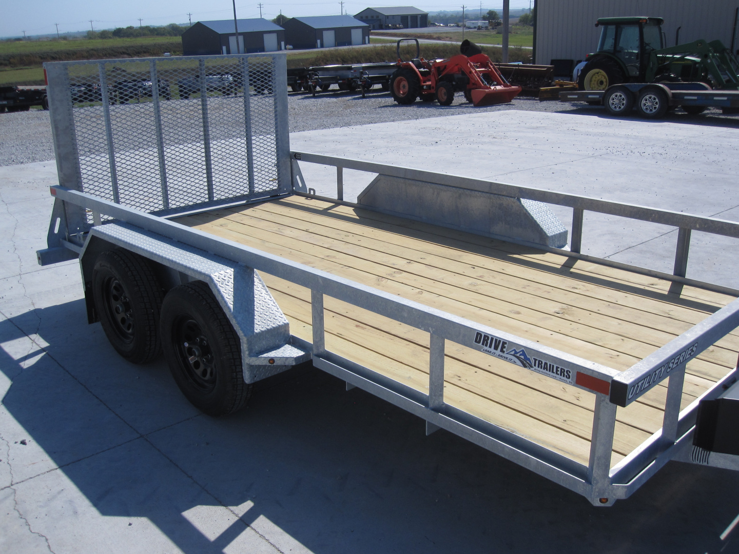 New 2026 Drive Trailers 83x14 Galvanized Utility Trailer