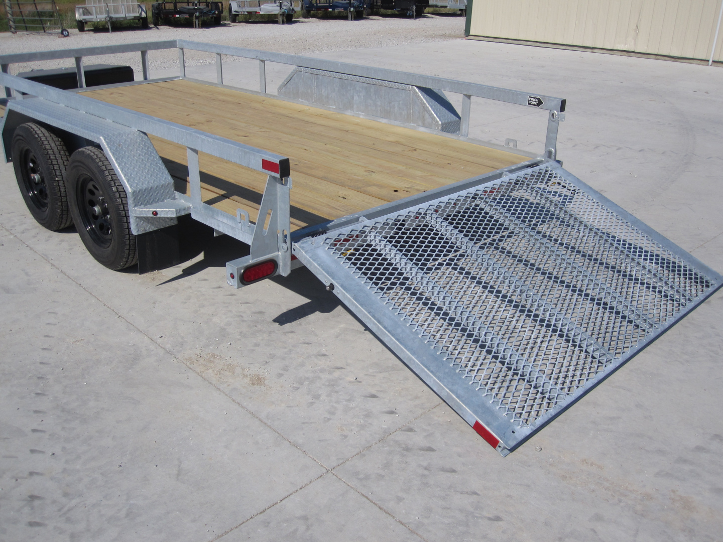 New 2026 Drive Trailers 83x14 Galvanized Utility Trailer