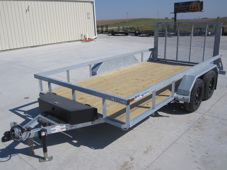 New 2026 Drive Trailers 83x14 Galvanized Utility Trailer