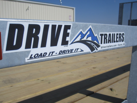 New 2026 Drive Trailers 83x14 Galvanized Utility Trailer
